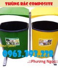 Hình ảnh: Thùng rác nhựa composite treo đôi 80 Lít