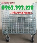 Hình ảnh: Lồng chứa hàng có chân , xe đẩy lồng thép
