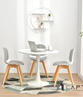 Hình ảnh: TULIP 2 / DOLL Bộ bàn ghế ăn tròn 80 chân trụ dành cho 4 người tp HCM Nội Thất CAPTA