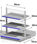 Hình ảnh: Kệ trưng bày hàng siêu thị đôi (giữa nhà) 90 x 120