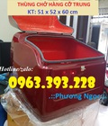 Hình ảnh: Thùng chở hàng sau xe máy cỡ trung, thùng ship hàng