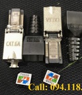 Hình ảnh: Đầu bấm hạt mạng Cat6A STP không dùng Tool, chống nhiễu Shielded, có chụp