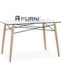 Hình ảnh: Bàn ghế ăn trong suốt giá rẻ BA 1218 DSW-PC