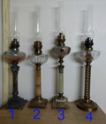 Hình ảnh: Lô 4 cái đèn dầu cổ của Pháp cuối thế kỉ 19 đầu thế kỉ 20.