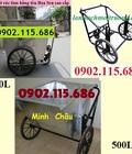 Hình ảnh: Thùng chở rác bằng tôn, thùng đẩy rác bằng tôn, thùng rác tôn 400L, thùng rác tôn 500L,