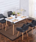 Hình ảnh: Bộ bàn ăn 4 ghế có nệm hiện đại cho căn hộ tp HCM