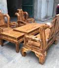 Hình ảnh: Bộ Bàn Ghế Tần Thủy Hoàng Gỗ Mun Da Báo