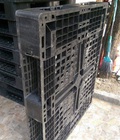 Hình ảnh: Xả lỗ lô pallet nhựa đen đã qua sử dụng KT 1200x1000mm tại Đà Nẵng 0905681595