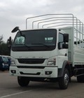 Hình ảnh: Xe tải Fuso Canter 10.4 thùng mui bạt màu trắng tặng 100% lệ phí trước bạ