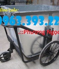 Hình ảnh: Xe gom rác tôn, xe gom rác 3 bánh, xe đẩy rác bằng tôn