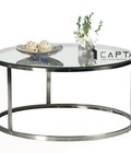 Hình ảnh: Bàn sofa bàn trà mặt kính cường lực chân inox cao cấp quận 9 Nội Thất CAPTA