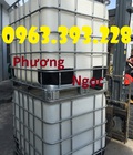 Hình ảnh: Bồn nhựa 1 khối đã qua sử dụng, Tank nhựa IBC cũ, bồn chứa nước 1000L