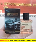 Hình ảnh: Nước hoa ô tô hương nam tính, sang trọng Areon Car Gold 50ml