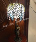 Hình ảnh: Đèn Tiffany họa tiết hoa đậu rủ của Pháp 