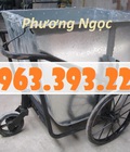 Hình ảnh: Xe gom rác tôn 500 Lít, xe thu gom rác thải công cộng