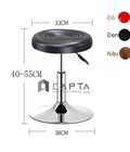 Hình ảnh: Ghế bar bọc nệm tròn đen chân mâm CB2256-1P giá rẻ tp HCM