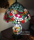 Hình ảnh: Đèn Tiffany hai thân họa tiết hoa bướm
