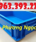 Hình ảnh: Thùng nhựa đặc B2, khay nhựa đựng linh kiện, thùng có nắp