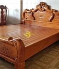 Hình ảnh: Giường ngủ hoa hồng gỗ gõ đỏ 1,6m x 2m
