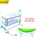 Hình ảnh: Nôi võng tự động cho bé 2 trong 1 Vinanoi NV25