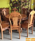 Hình ảnh: Bộ bàn ăn tròn gỗ tự nhiên  8 ghế 