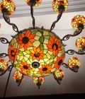 Hình ảnh: Bộ đèn chùm Tiffany họa tiết hoa hướng dương