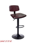 Hình ảnh: Ghế quầy bar có lưng tựa CB2257-P chân mâm giá rẻ tp HCM
