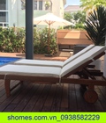 Hình ảnh: Ghế tắm nắng ngoài trời chất liệu gỗ dầu cao cấp