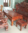 Hình ảnh: Bộ Bàn Ghế Nghê Đỉnh Tay Khuỳnh Gỗ Hư.ơng Vân