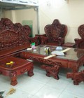 Hình ảnh: Bộ Bàn Ghế Rồng Đỉnh Gỗ Hư.ơng Đỏ 2m8