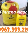 Hình ảnh: Hộp nhựa đựng kim tiêm y tế, bình đựng vật sắc nhọn, xô y tế