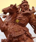 Hình ảnh: Tượng quan công cưỡi ngựa gỗ tự nhiên cao cấp giá hạt dẻ