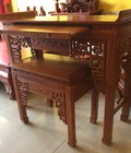 Hình ảnh: Bộ bàn thờ và bàn cúng triện hoa sen 1,53m GIÁ RẺ 