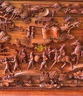 Hình ảnh: Tranh vinh quy bái tổ gỗ tự nhiên giá tại xưởng 257x117x8