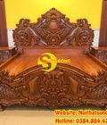 Hình ảnh: Giường ngủ cổ điển gỗ tự nhiên cao cấp VIP  giá tại xưởng