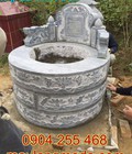 Hình ảnh: Mẫu mộ đá hình tròn đẹp chạm khắc tinh tế độ bền song hành cùng thời gian