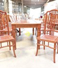 Hình ảnh: Bộ bàn ăn gỗ cao cấp 6 ghế rồng bàn vuông giá rẻ