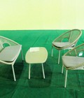 Hình ảnh: Bộ bàn ghế nhựa mây sân vườn đẹp