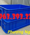 Hình ảnh: Thùng nhựa đặc cao 19, thùng nhựa công nghiệp, hộp nhựa có nắp
