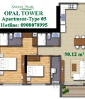Hình ảnh: Bán căn hộ Opal Saigon Pearl, 2pn, dt 90m2, Giá 5,2 tỷ, q Bình Thạnh, Hotline pkd ssg 0908.087.995