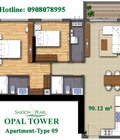 Hình ảnh: Bán căn hộ Opal Saigon Pearl ,nguyễn hữu cảnh ,Bình Thạnh, căn 2pn, dt 90m2 Hotline: 0908078995