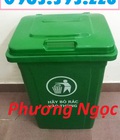 Hình ảnh: Thùng rác 90 Lít nắp kín, thùng rác nhựa HDPE, thùng rác công nghiệp