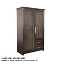 Hình ảnh: Bán tủ áo 1m2 HA 01 màu walnut