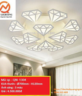 Hình ảnh: Đèn mâm ốp trần Kim Cương BAVIA QN-1304