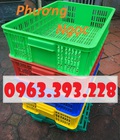 Hình ảnh: Sọt nhựa trưng bày hàng siêu thị, sọt nhựa cao 15, sọt nhựa HS008