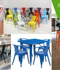Hình ảnh:  Bàn ghế sắt Tolix ngoài trời giá rẻ dành cho quán cafe nhà 