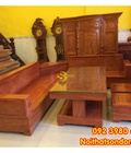 Hình ảnh: Bộ sofa góc chéo gỗ cao cấp 5 món giá tại xưởng
