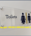 Hình ảnh: Biển chỉ dẫn nhà vệ sinh, biển báo WC  sản xuất theo yêu cầu