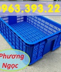 Hình ảnh: Sọt nhựa đựng nông sản, sóng nhựa rỗng HS009, sọt cao 19, sọt nhựa nguyên sinh