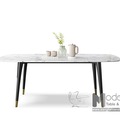 Hình ảnh: TN Sala-14E | Bàn Ăn 1m4 Mặt Đá Chân Kim Loại Cao Cấp Nhập K